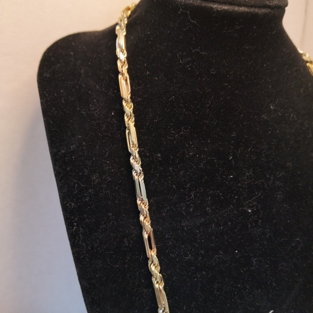 CADENA ORO COMBINADO 14 K 40.1 GRMS (SEMINUEVO)