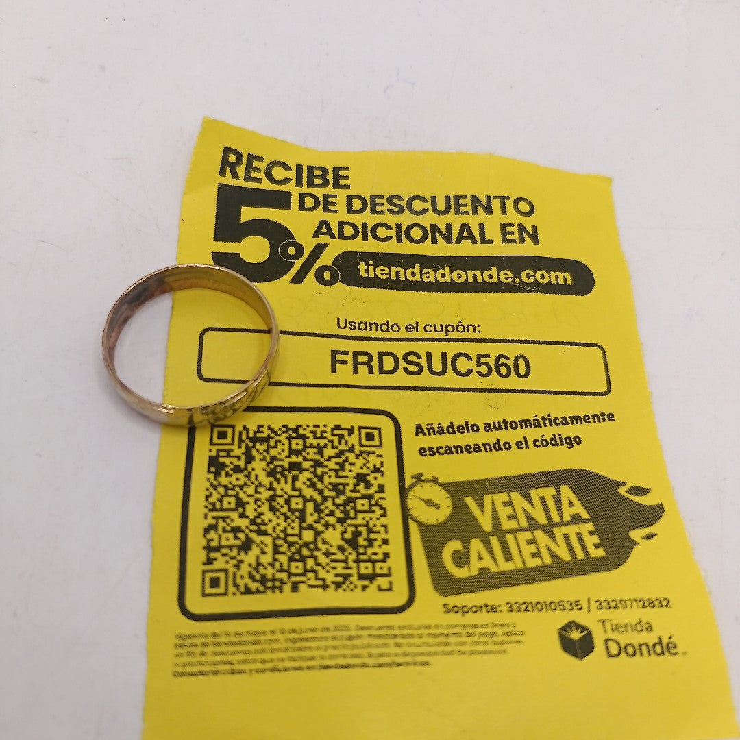 ARGOLLA ORO 8 K 2,50 GRMS (SEMINUEVO)