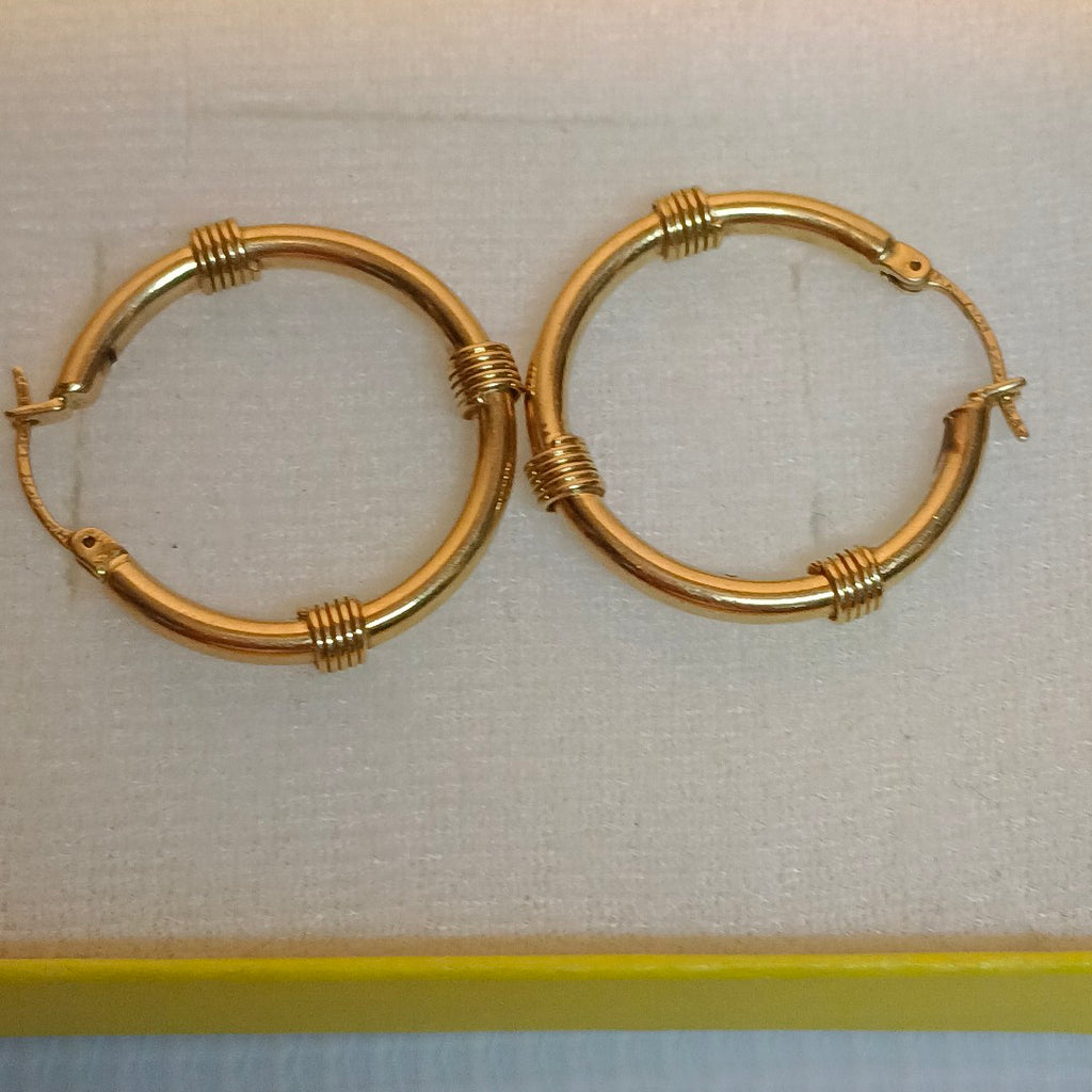 ARRACADAS PAR ORO 14 K 4.6 GRMS (SEMINUEVO)