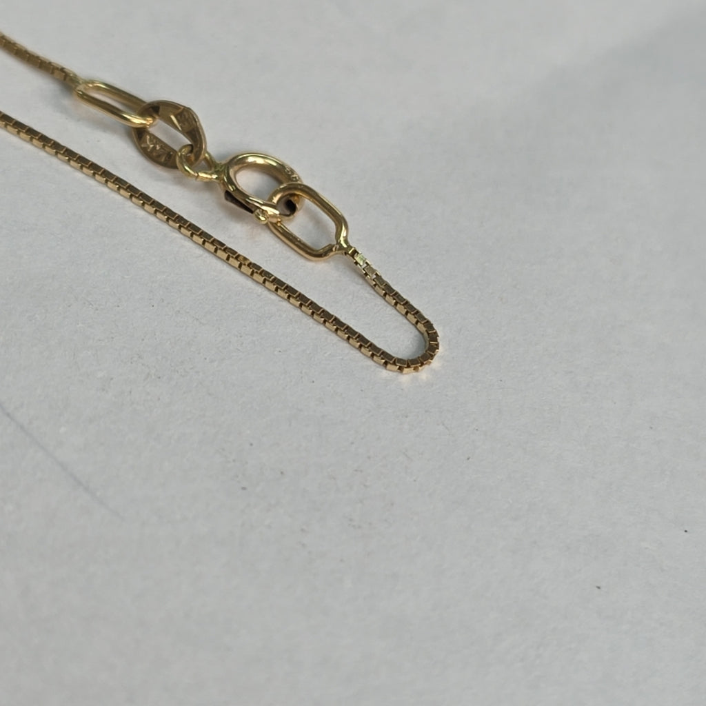 CADENA, CRUZ ORO 14 K 1.6 GRMS (SEMINUEVO)