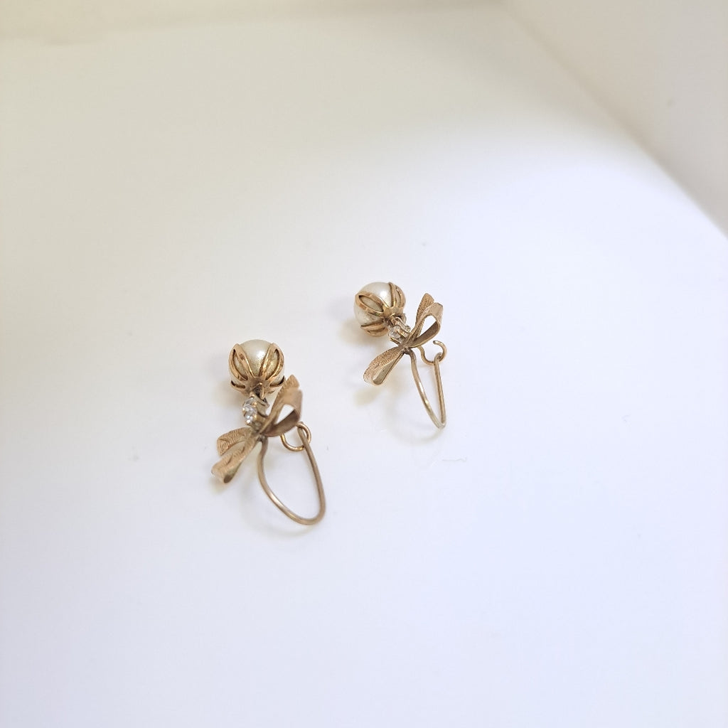 ARETES PAR ORO 8 K 4.3 GRMS (SEMINUEVO)