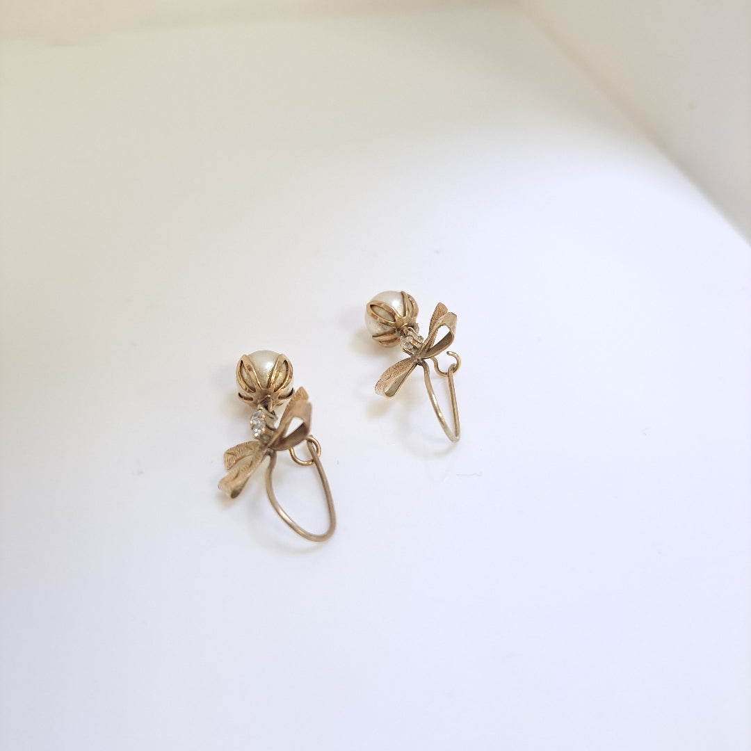 ARETES PAR ORO 8 K 4.3 GRMS (SEMINUEVO)