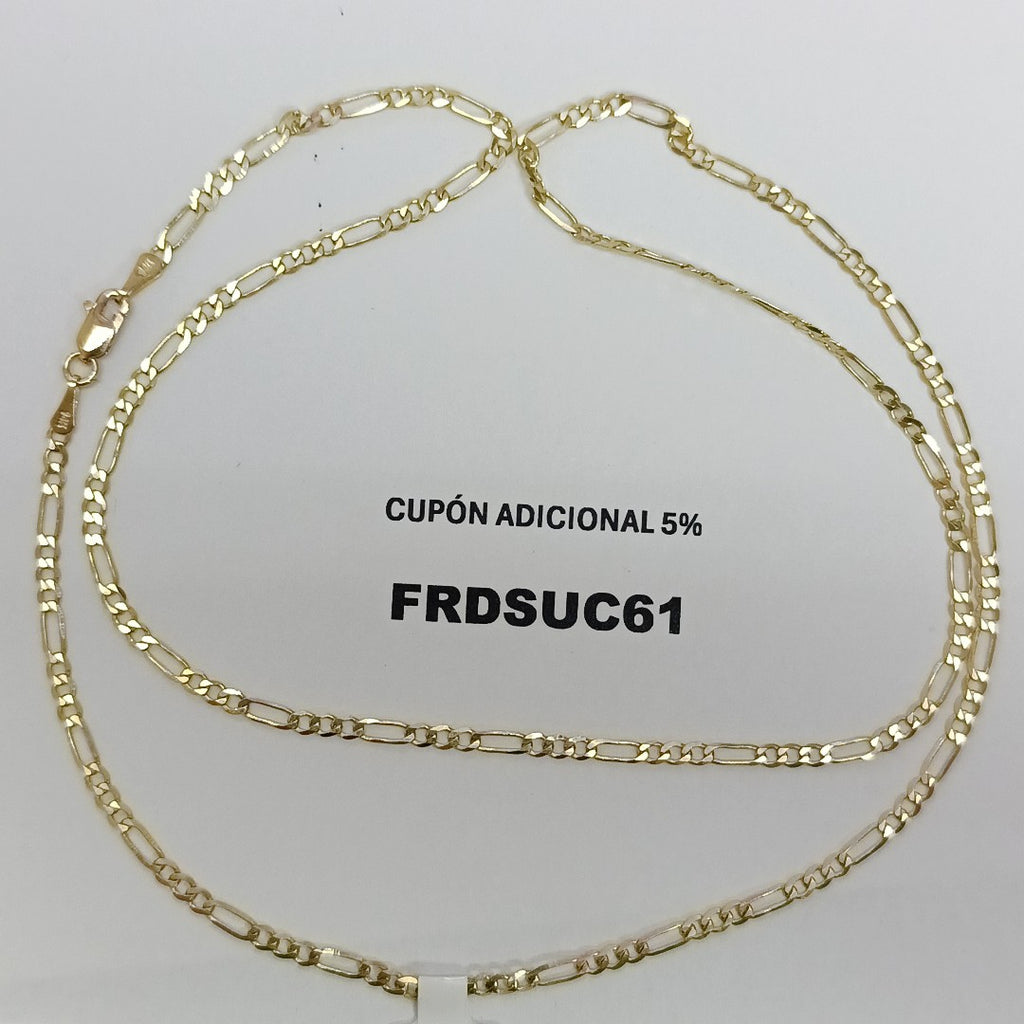 CADENA 3X1 14K 55 CM 5 GR (NUEVO)