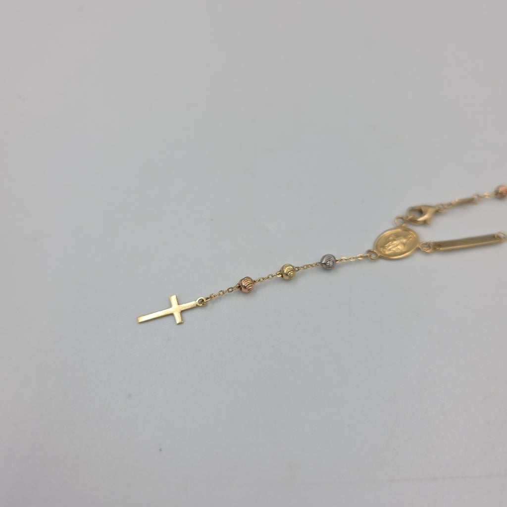 PULSERA ORO, ORO COMBINADO 10 K 2.2 GRMS (SEMINUEVO)