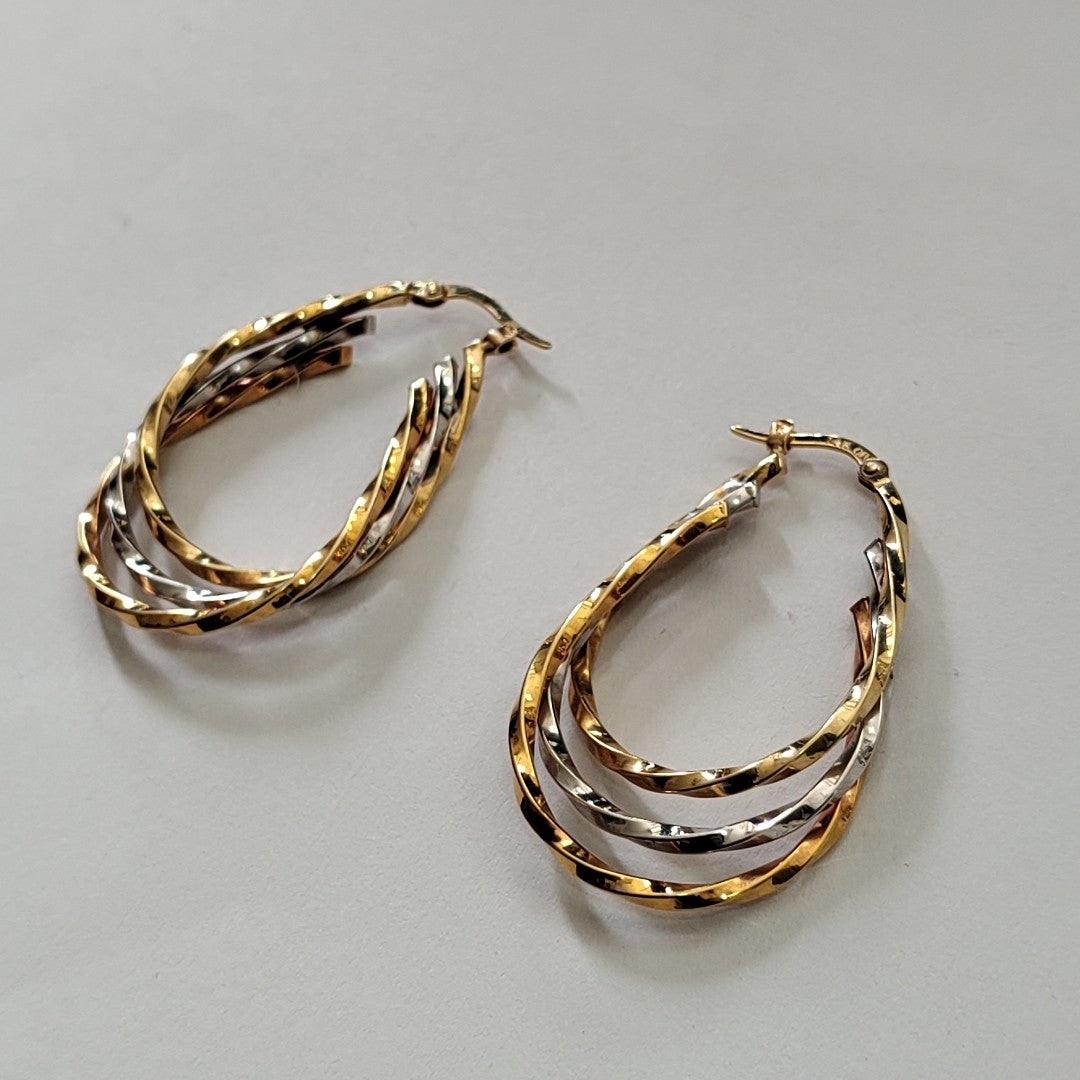 ARRACADAS PAR ORO 14 K 3,40 GRMS (SEMINUEVO)