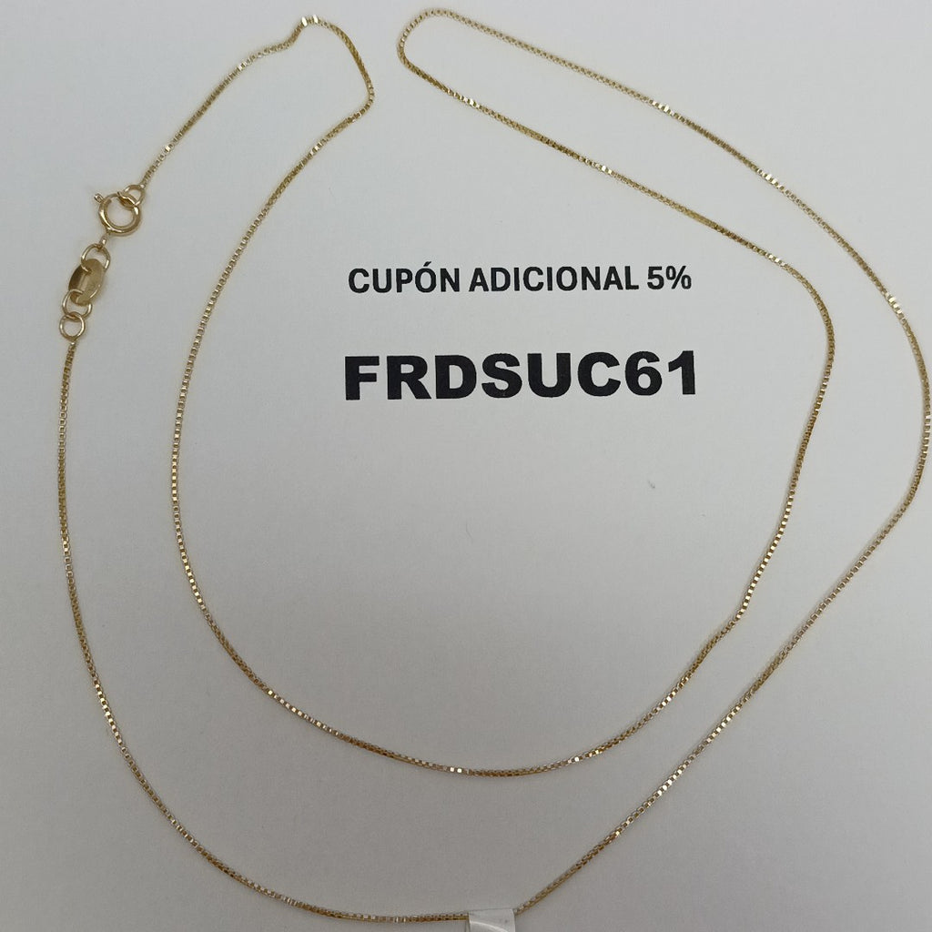 CADENA VENECIANO 14K 55 CM 1.7 GR (NUEVO)