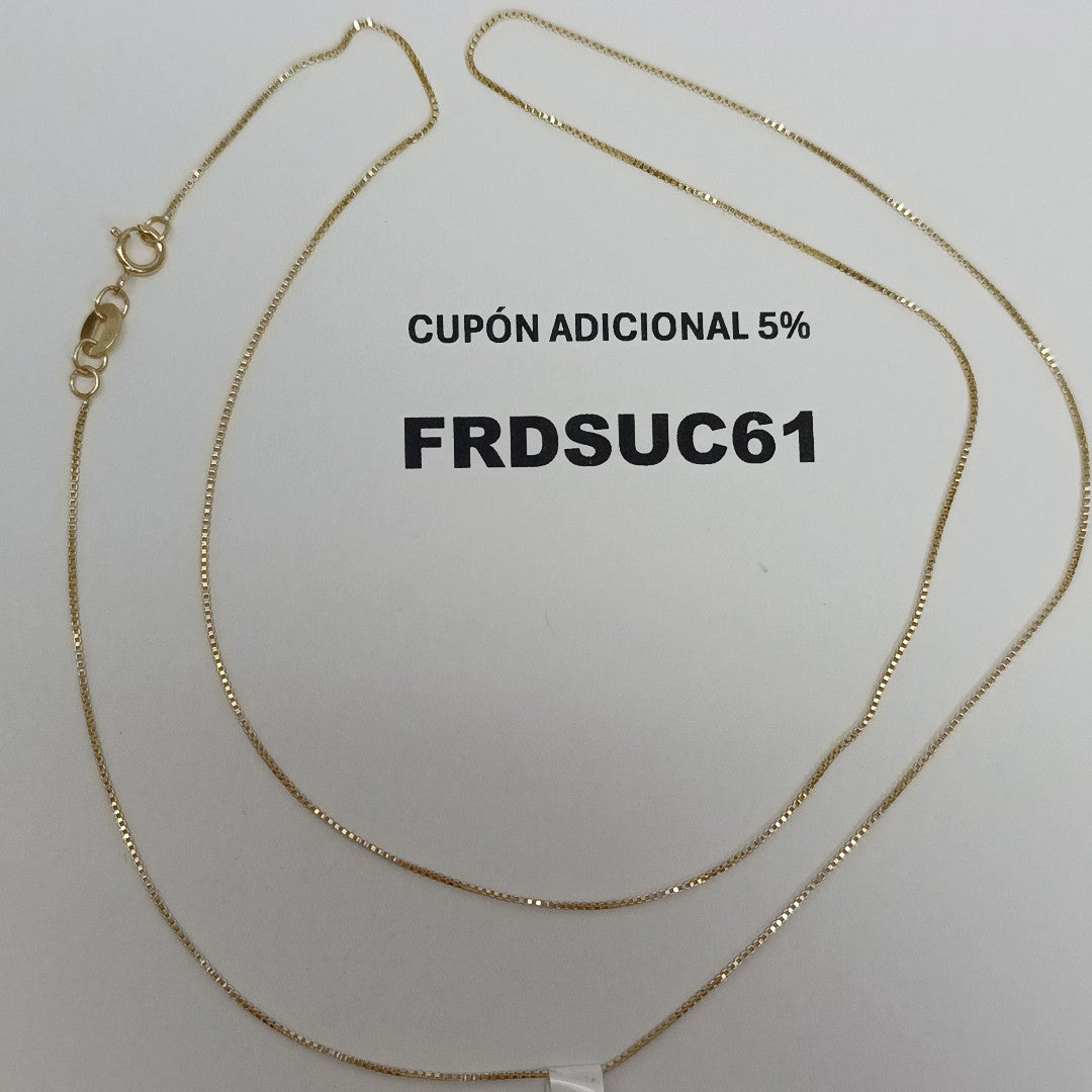 CADENA VENECIANO 14K 55 CM 1.7 GR (NUEVO)