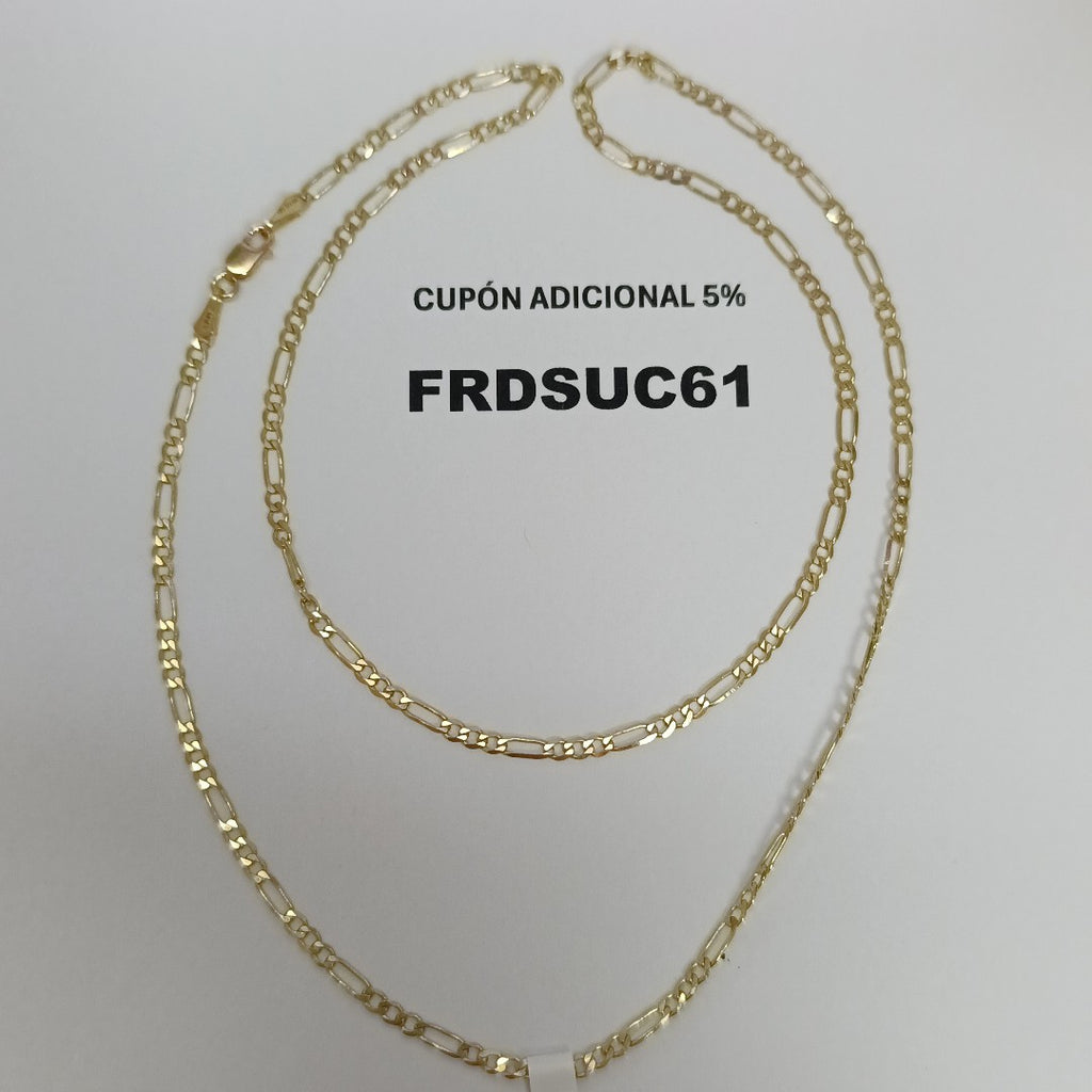 CADENA 3X1 14K 55 CM 4.9 GR (NUEVO)