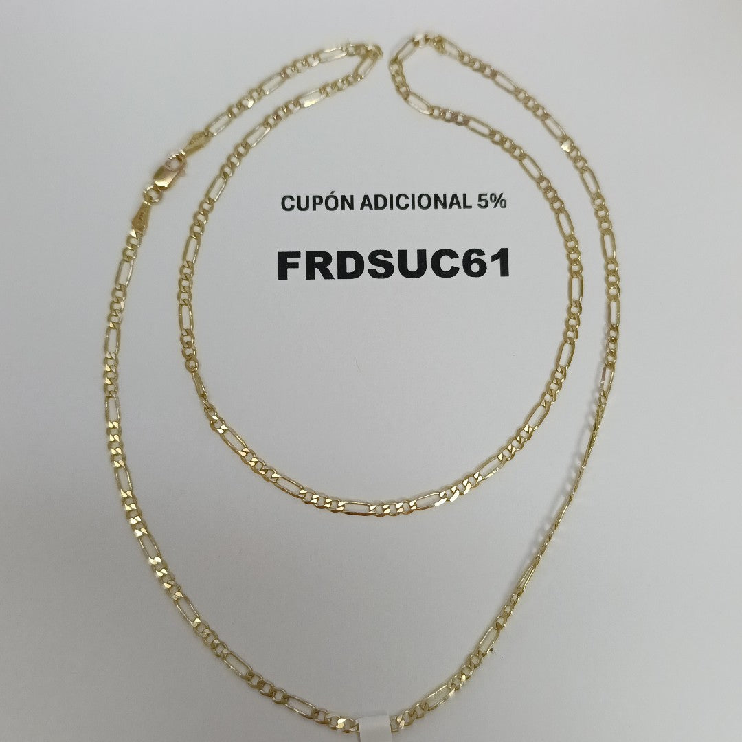 CADENA 3X1 14K 55 CM 4.9 GR (NUEVO)
