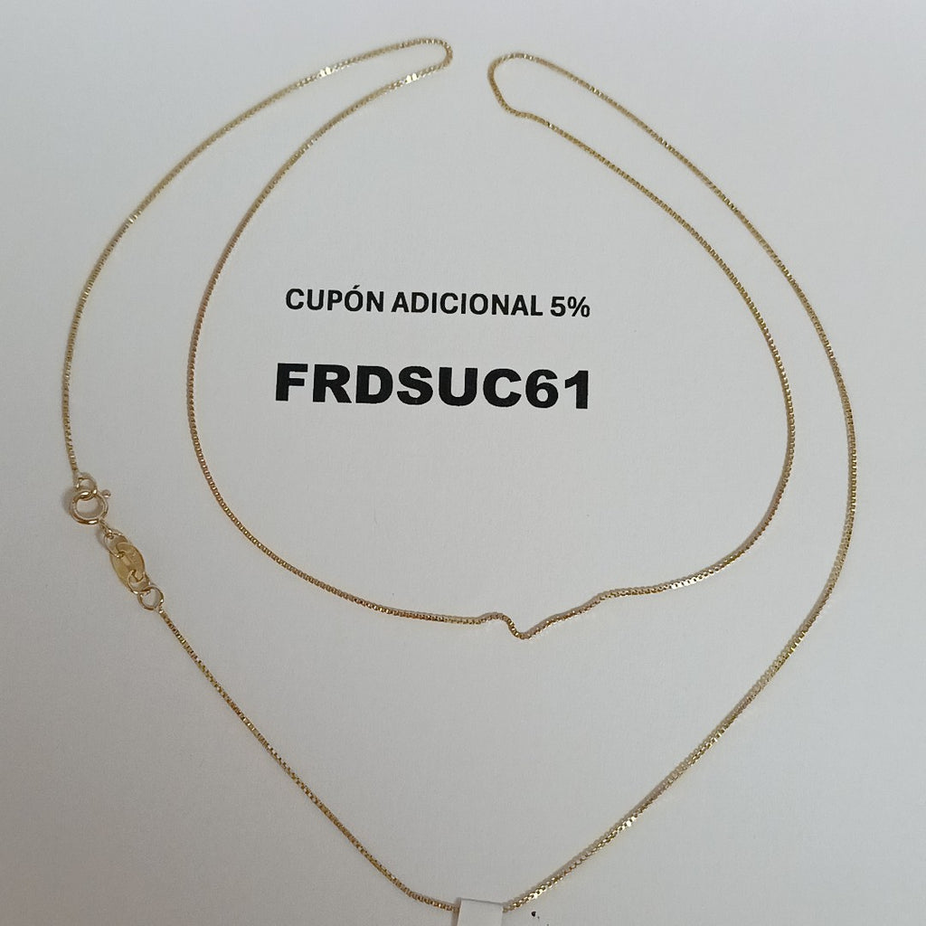 CADENA VENECIANO 14K 55 CM 1.7 GR (NUEVO)