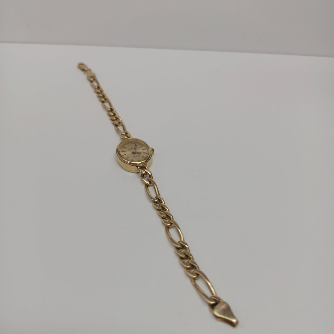 RELOJ CAJA Y PULSO ORO ORO 14 K 17 GRMS (SEMINUEVO)
