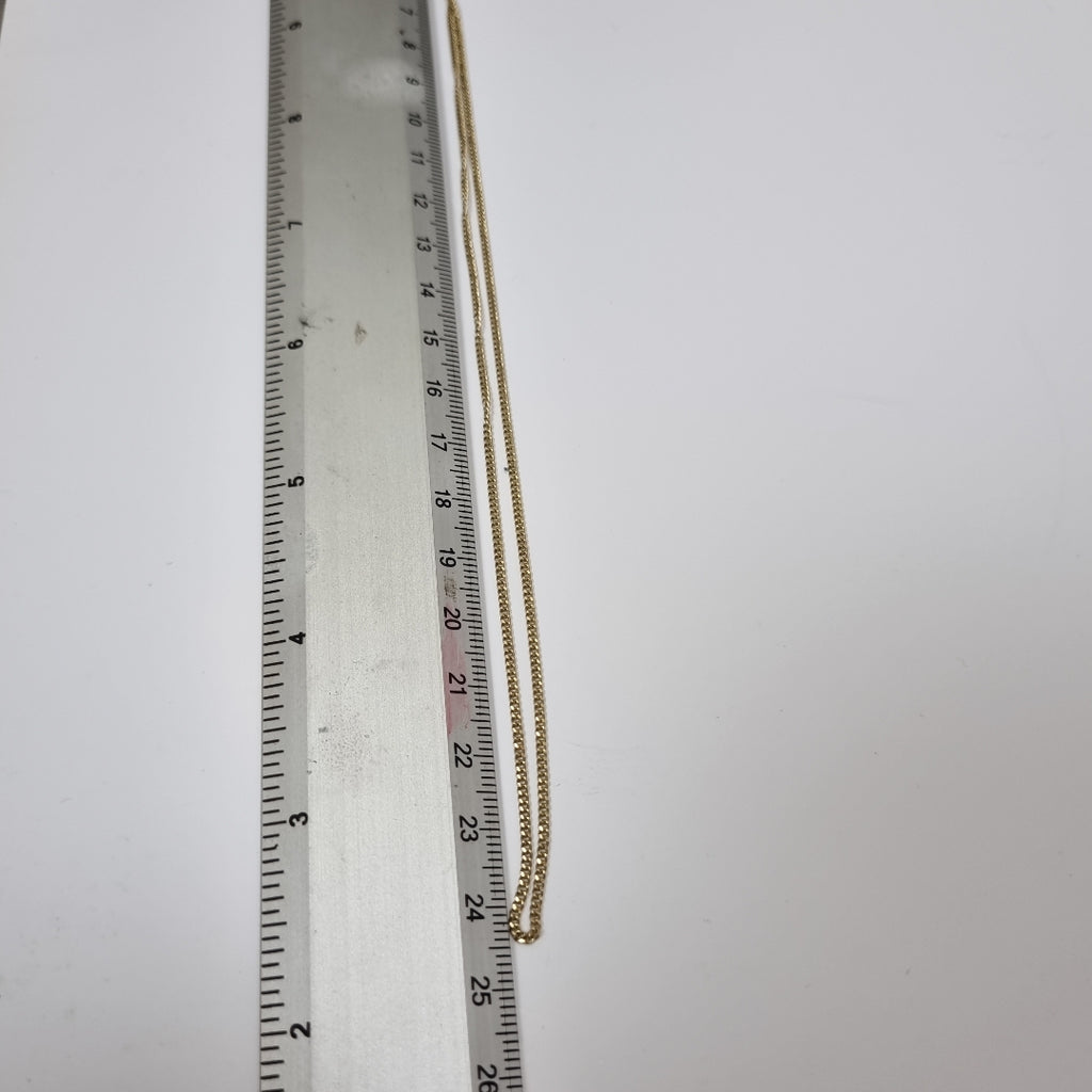 CADENAS TEJIDO BARBADA ORO 10K 50 CM 2.7 GR (NUEVO)