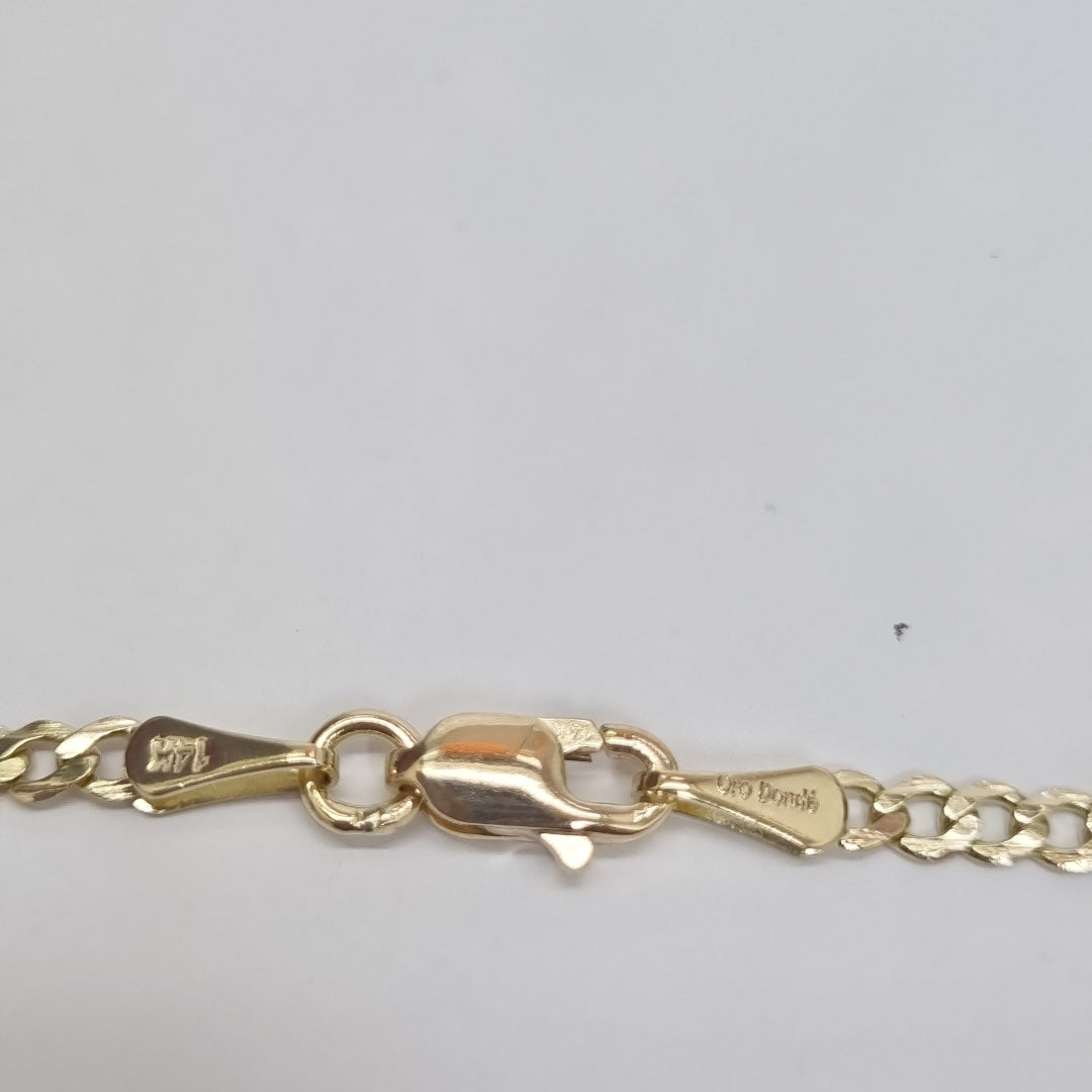 CADENA BARBADA 14K 55 CM 5.2 GR (NUEVO)