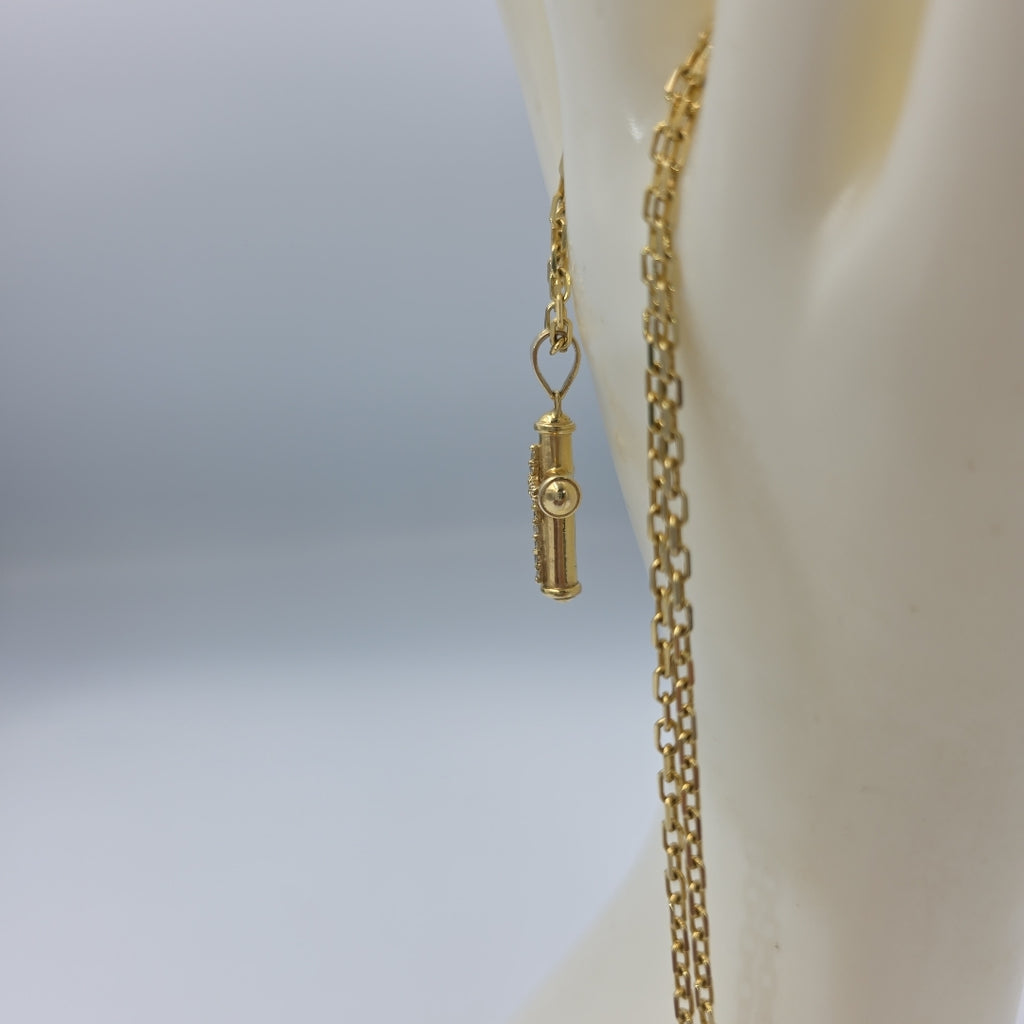 CADENA, CRUZ ORO 14 K 9.6 GRMS (SEMINUEVO)