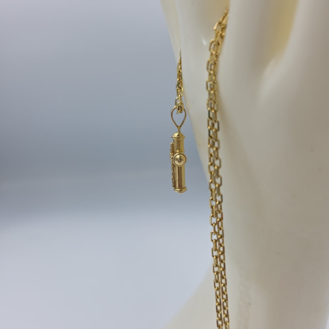 CADENA, CRUZ ORO 14 K 9.6 GRMS (SEMINUEVO)