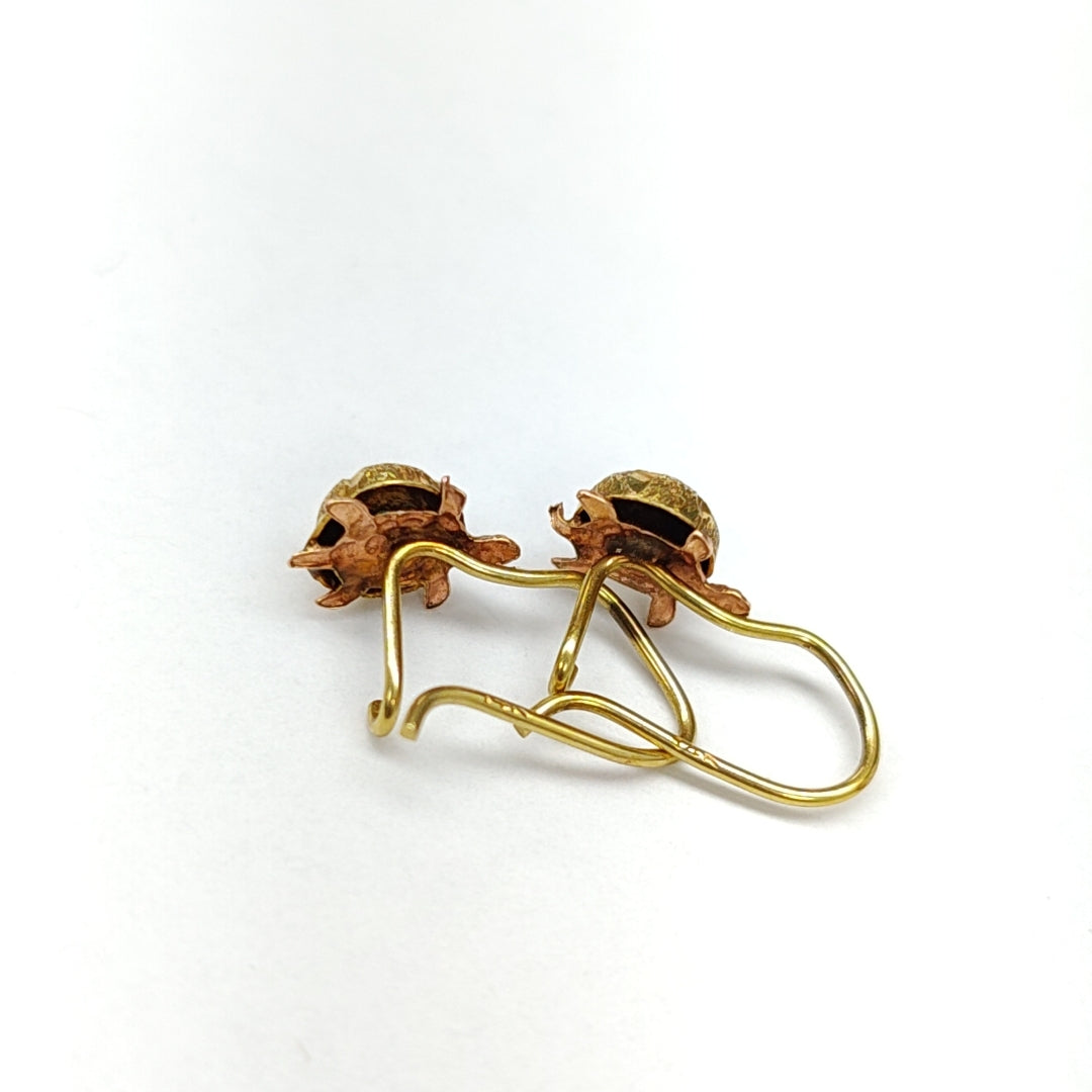 BROQUELES PAR ORO 14 K 1,00 GRMS (SEMINUEVO)