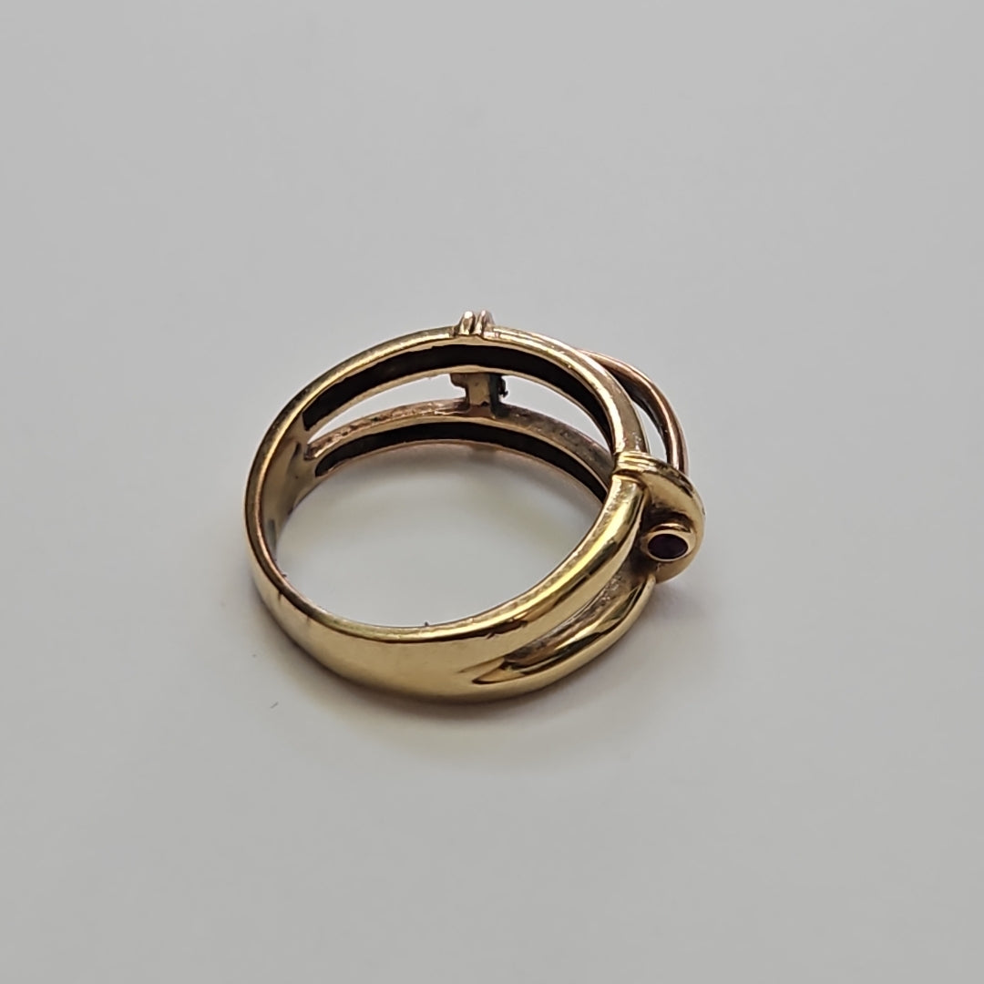 ANILLITO ORO,ORO COMBINADO 14 K 5,70 GRMS (SEMINUEVO)