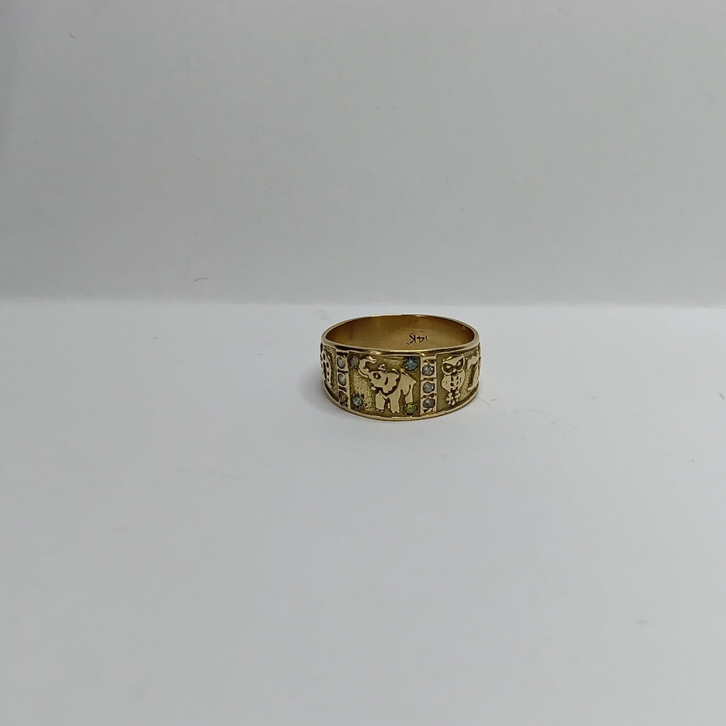 ARGOLLA DE LA SUERTE ORO 14 K 3,50 GRMS (SEMINUEVO)