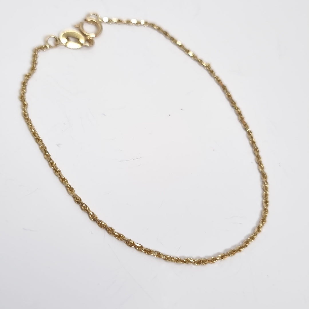 PULSERA TEJIDO TORZAL 1.1G 18 CM (NUEVO)