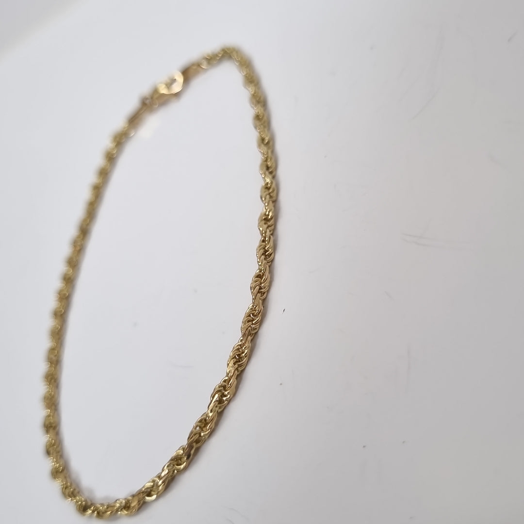 PULSERA TEJIDO TORZAL 4.4G 21 CM (NUEVO)