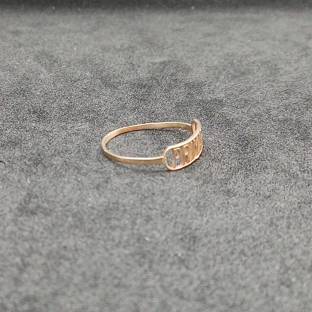 ANILLO DE GRADUACIÓN ORO 10 K 0.7 GRMS (SEMINUEVO)