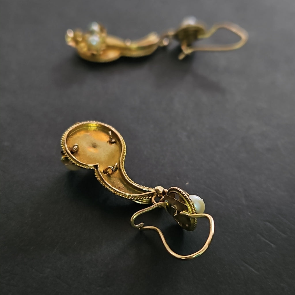 ARETES PAR ORO 8 K 4.1 GRMS (SEMINUEVO)