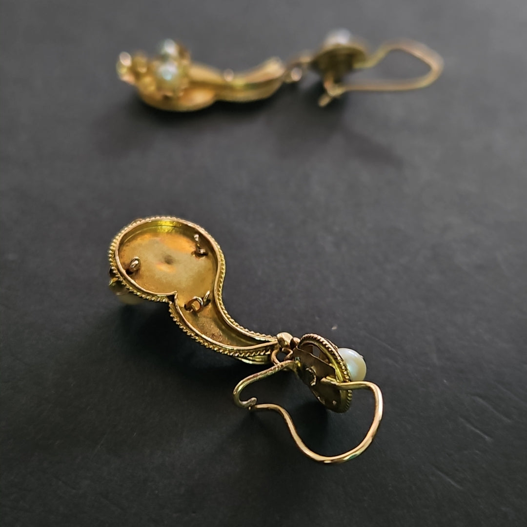ARETES PAR ORO 8 K 4.1 GRMS (SEMINUEVO)
