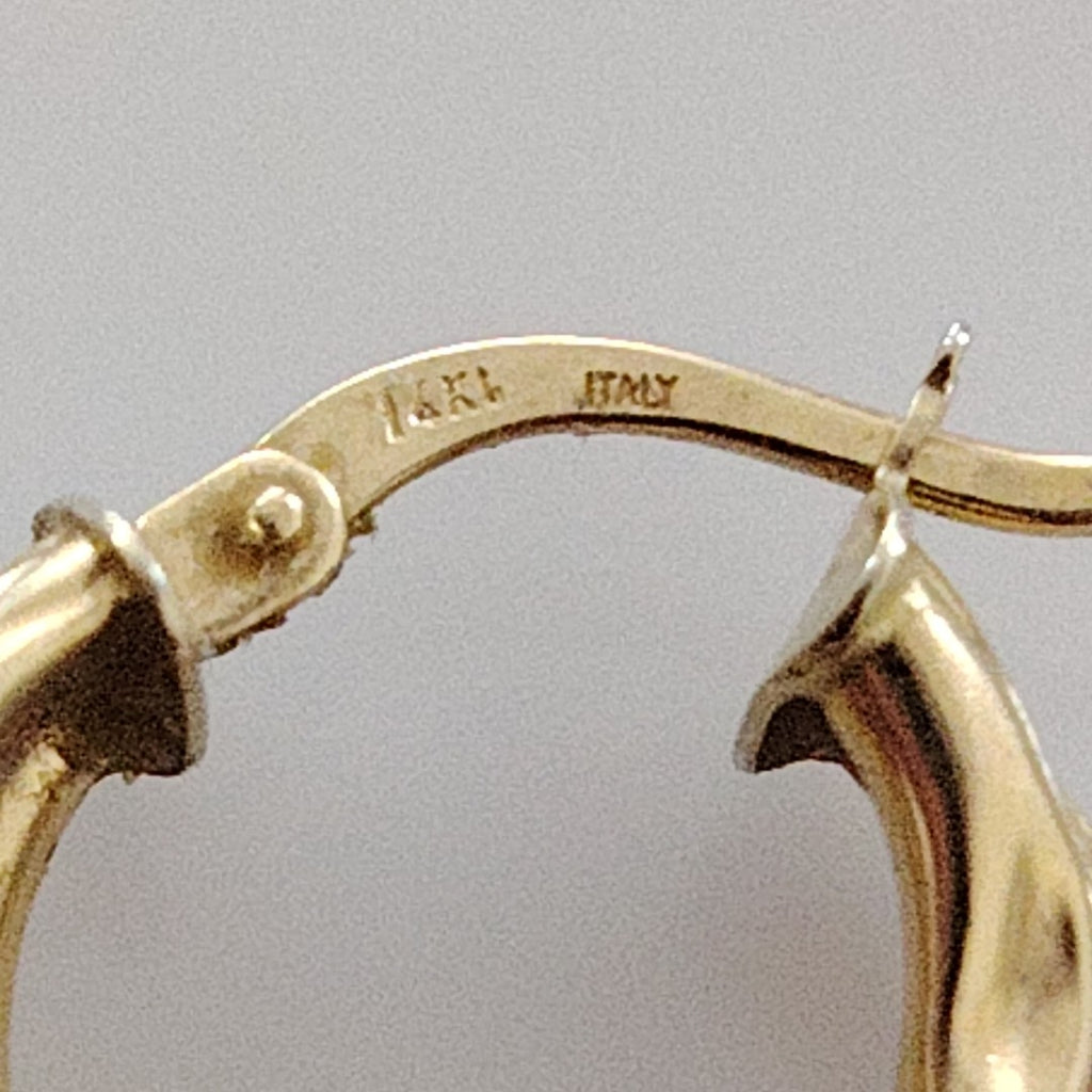 ARRACADAS PAR ORO 14 K 1.7 GRMS (SEMINUEVO)