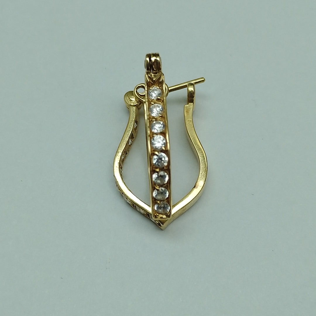 ARETES PAR ORO 14 K 5.3 GRMS (SEMINUEVO)