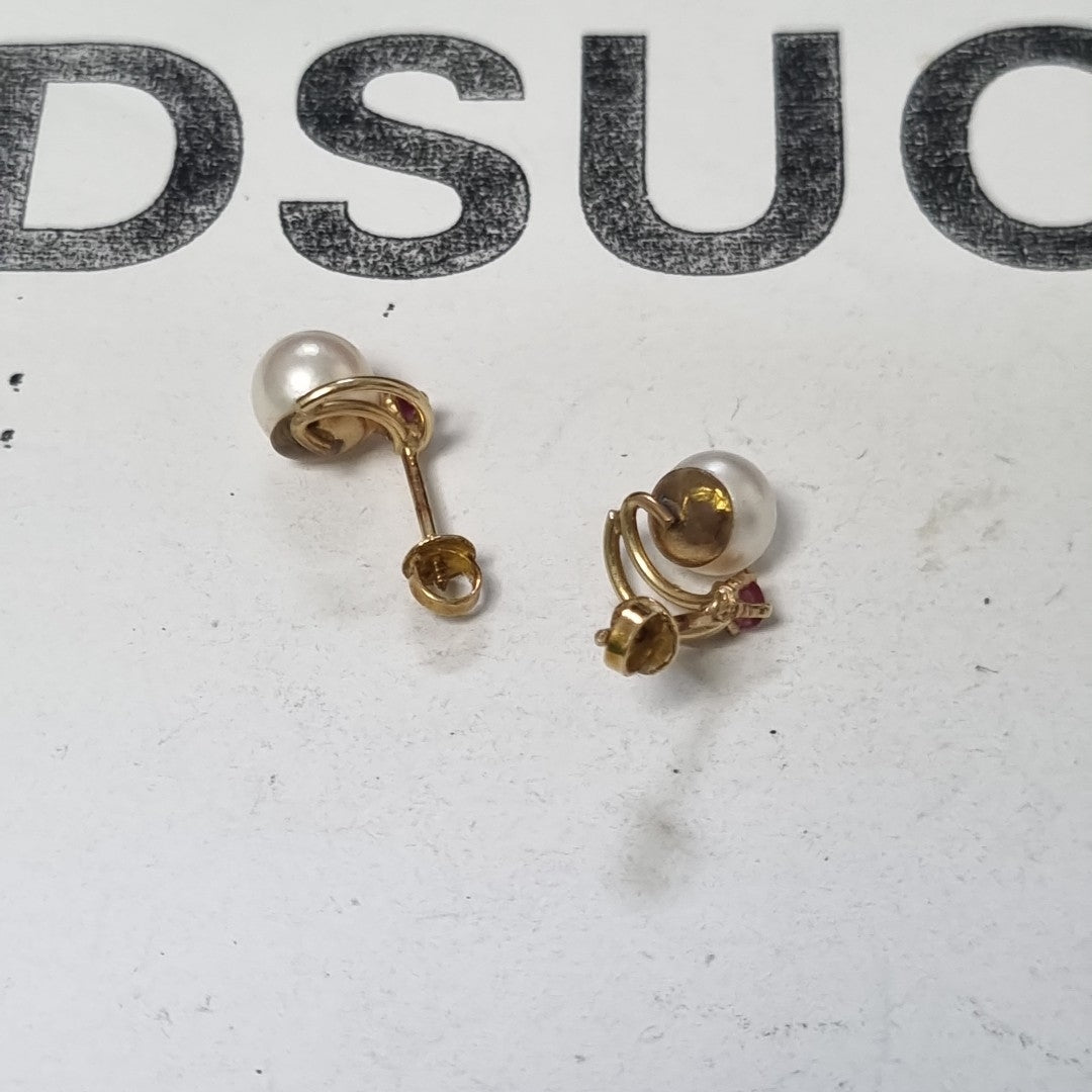 ARETES PAR ORO 14 K 1,30 GRMS (SEMINUEVO)