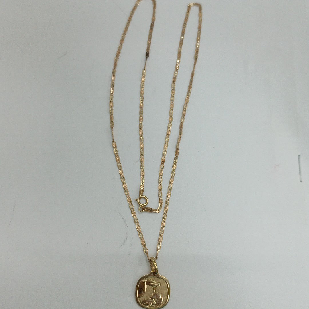CADENA, DIJE ORO 14 K 3.6 GRMS (SEMINUEVO)