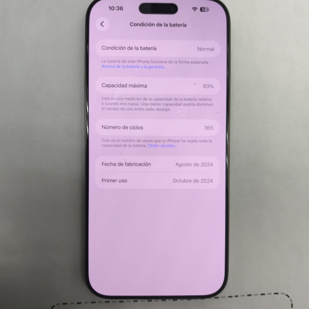 CELULAR APPLE IPHONE 16 PRO MAX A3084 (2024) 256 GB 8 GB RAM (SEMINUEVO)