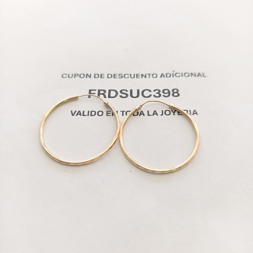 ARRACADAS PAR ORO 10 K 1.4 GRMS (SEMINUEVO)
