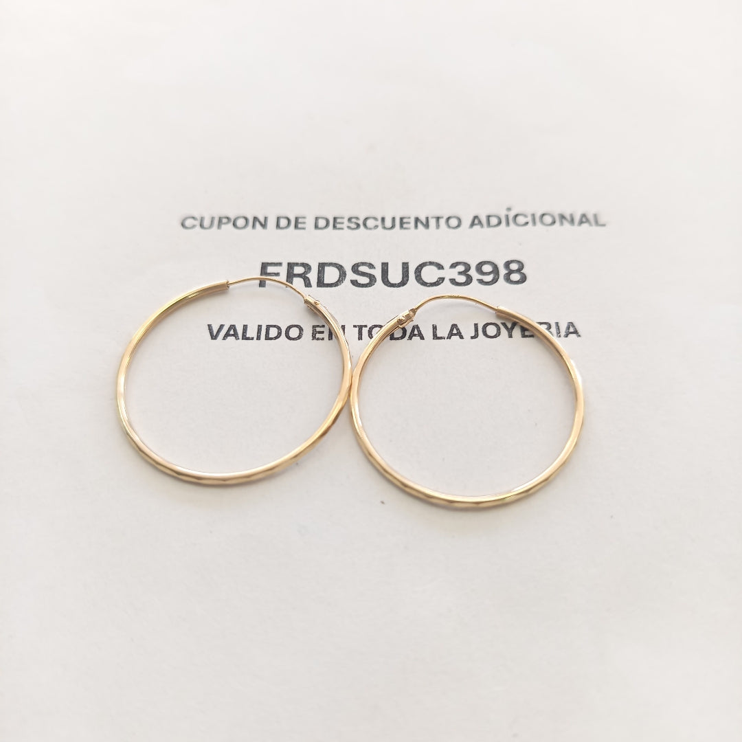ARRACADAS PAR ORO 10 K 1.4 GRMS (SEMINUEVO)