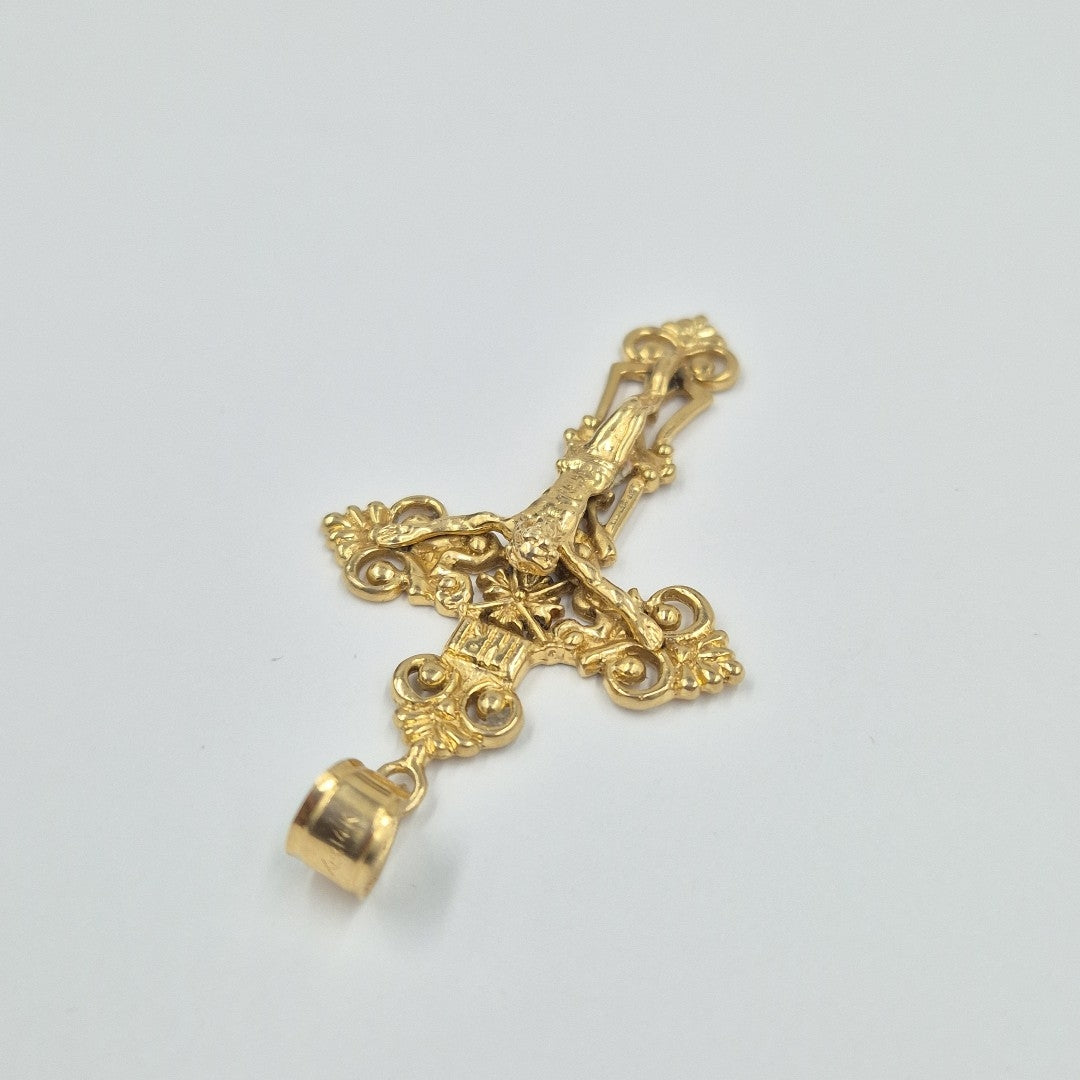 CRUCIFIJO ORO 14 K 5.9 GRMS (SEMINUEVO)