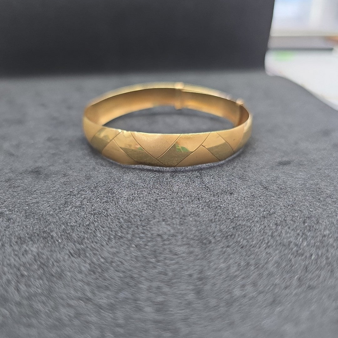 PULSERA RIGIDA ORO 14 K 9.8 GRMS (SEMINUEVO)