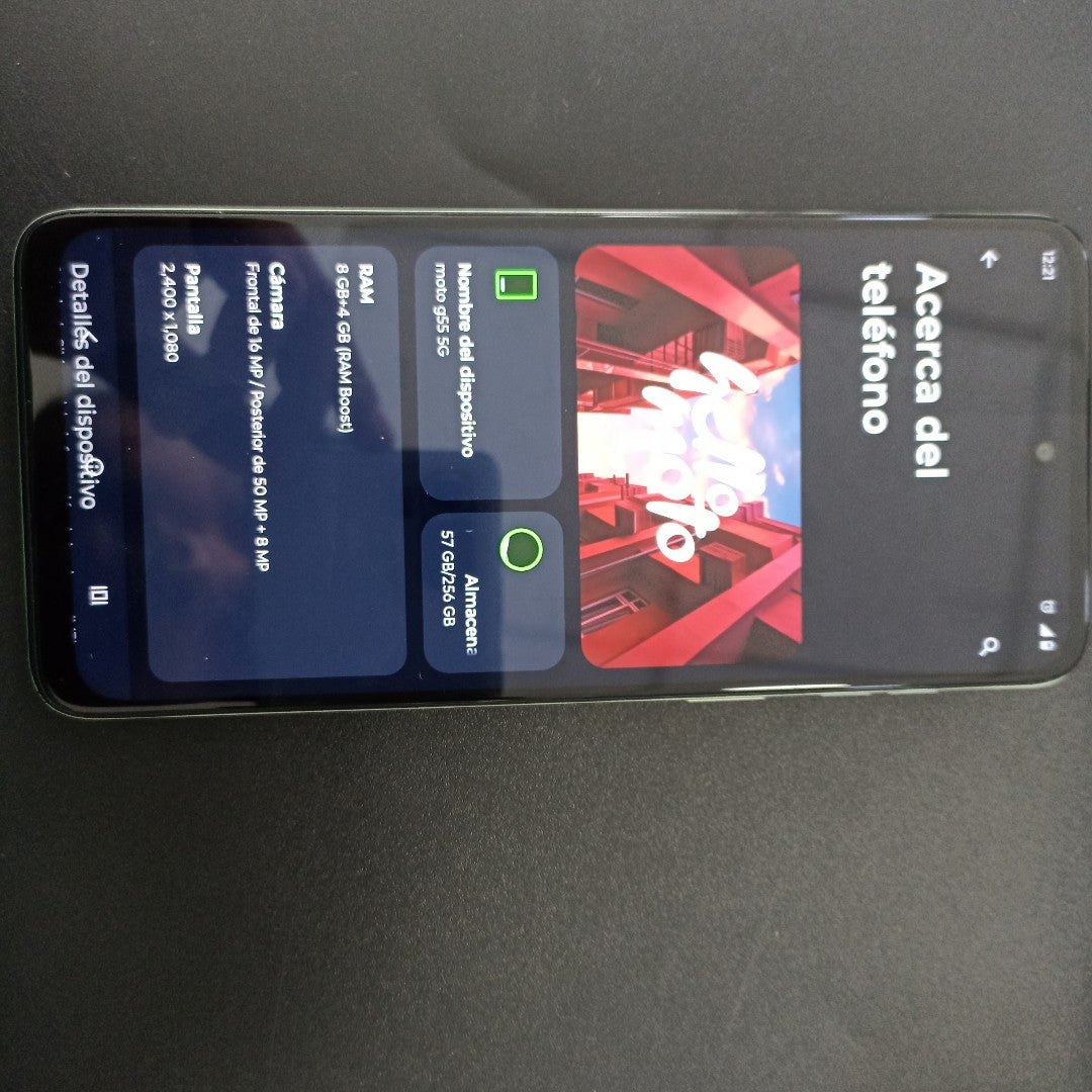 CELULAR MOTOROLA MOTO G55 5G XT2435-1(2024) 256 GB 8 GB RAM (SEMINUEVO)