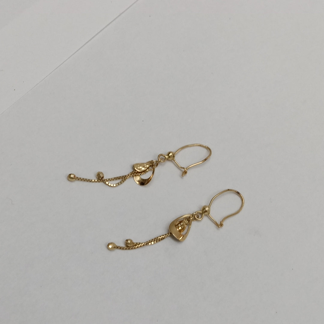 ARETES PAR ORO 14 K 1.5 GRMS (SEMINUEVO)