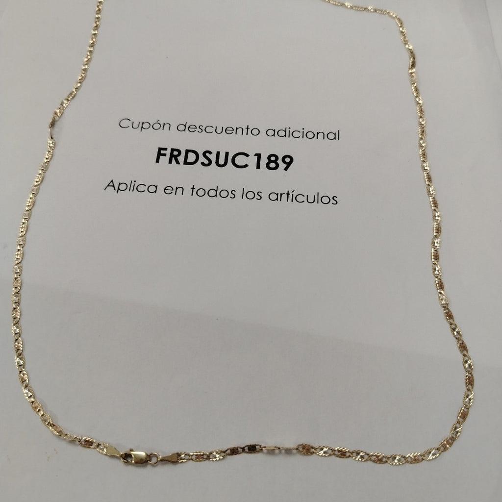 CADENA ORO COMBINADO 14 K 4.7 GRMS (SEMINUEVO)