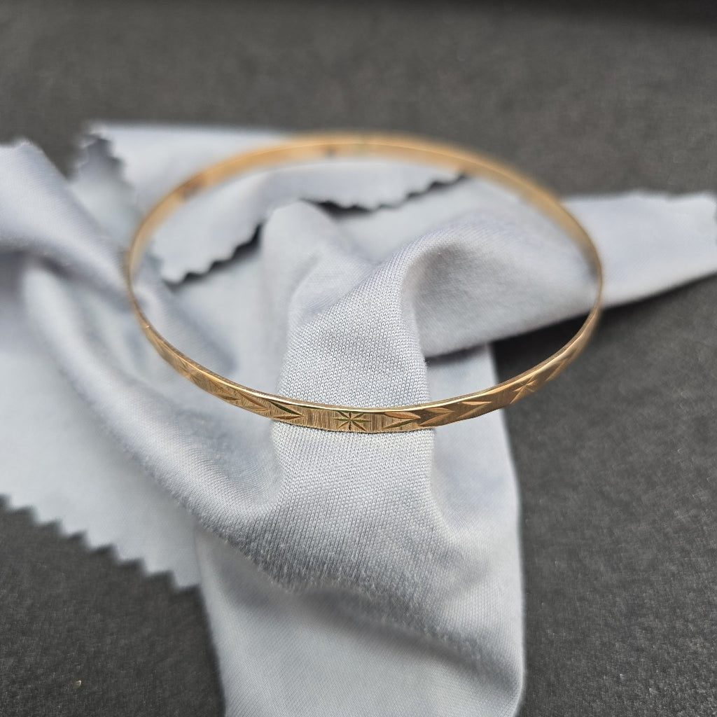 PULSERA RIGIDA ORO 14 K 7.3 GRMS (SEMINUEVO)