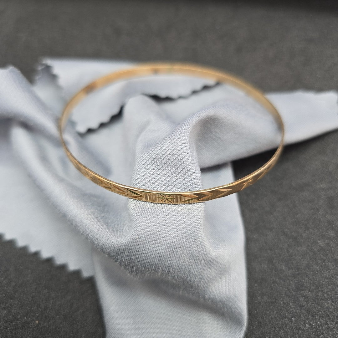 PULSERA RIGIDA ORO 14 K 7.3 GRMS (SEMINUEVO)