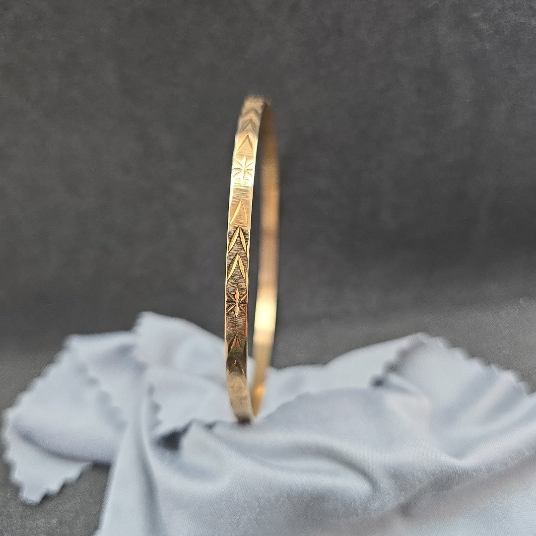 PULSERA RIGIDA ORO 14 K 7.3 GRMS (SEMINUEVO)