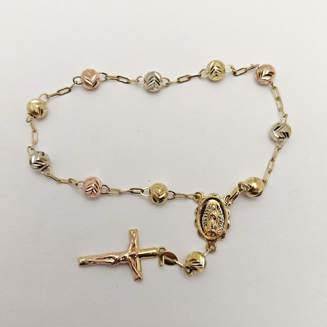 PULSERA ORO COMBINADO 14 K 4.6 GRMS (SEMINUEVO)