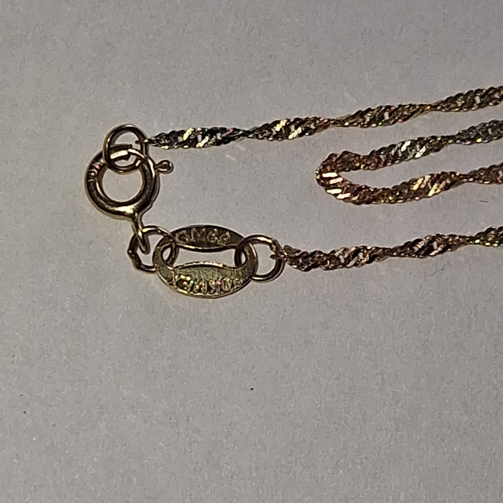 CADENA ORO COMBINADO 10 K 0.7 GRMS (SEMINUEVO)