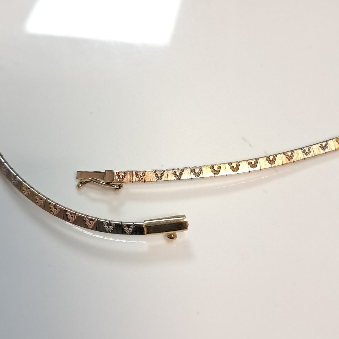 CADENA ORO, ORO COMBINADO 14 K 12.7 GRMS (SEMINUEVO)