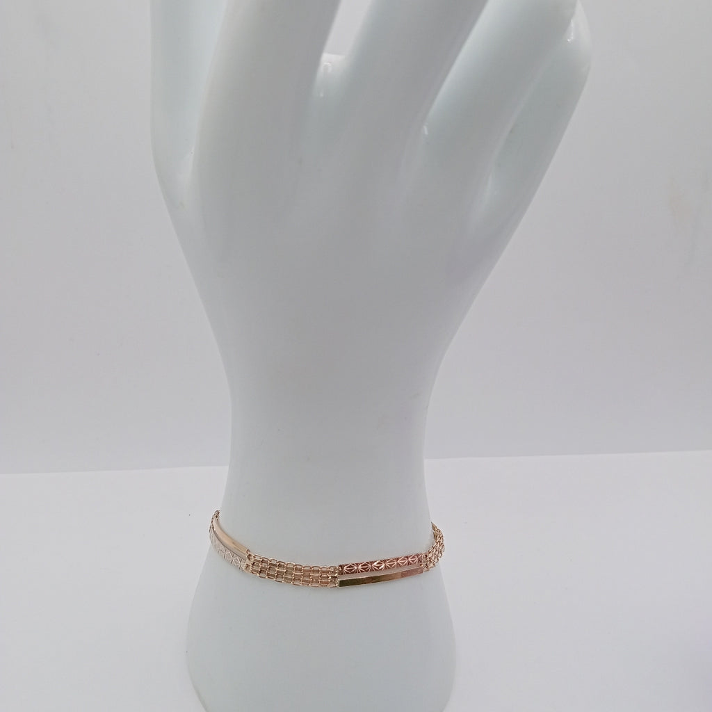 PULSERA ORO, ORO COMBINADO 10 K 4.9 GRMS (SEMINUEVO)