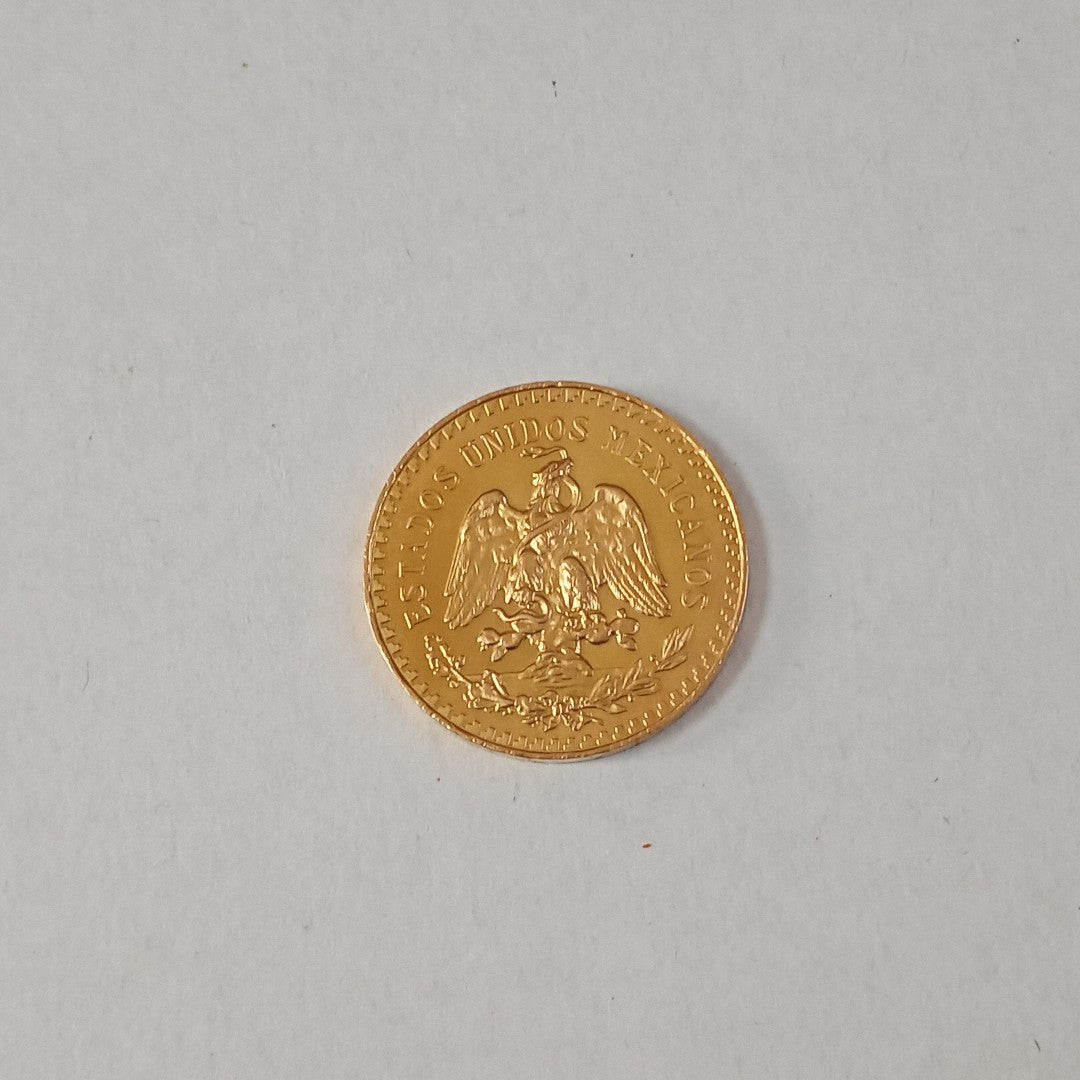 K1 41.6 GRMS 21 K IDENTIFICACIÓN MONEDA NOMINATIVA MONEDAS PESOS 50 PESOS (SEMINUEVO)