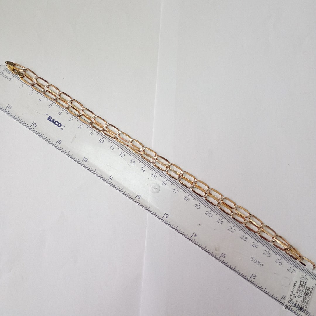 CADENA ORO COMBINADO 14 K 7,90 GRMS (SEMINUEVO)