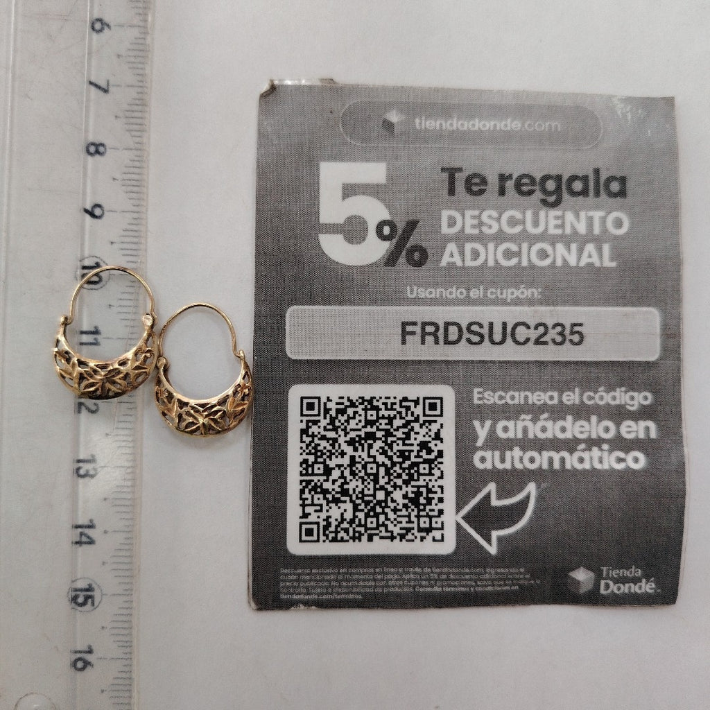 ARRACADAS PAR ORO 8 K 1,40 GRMS (SEMINUEVO)