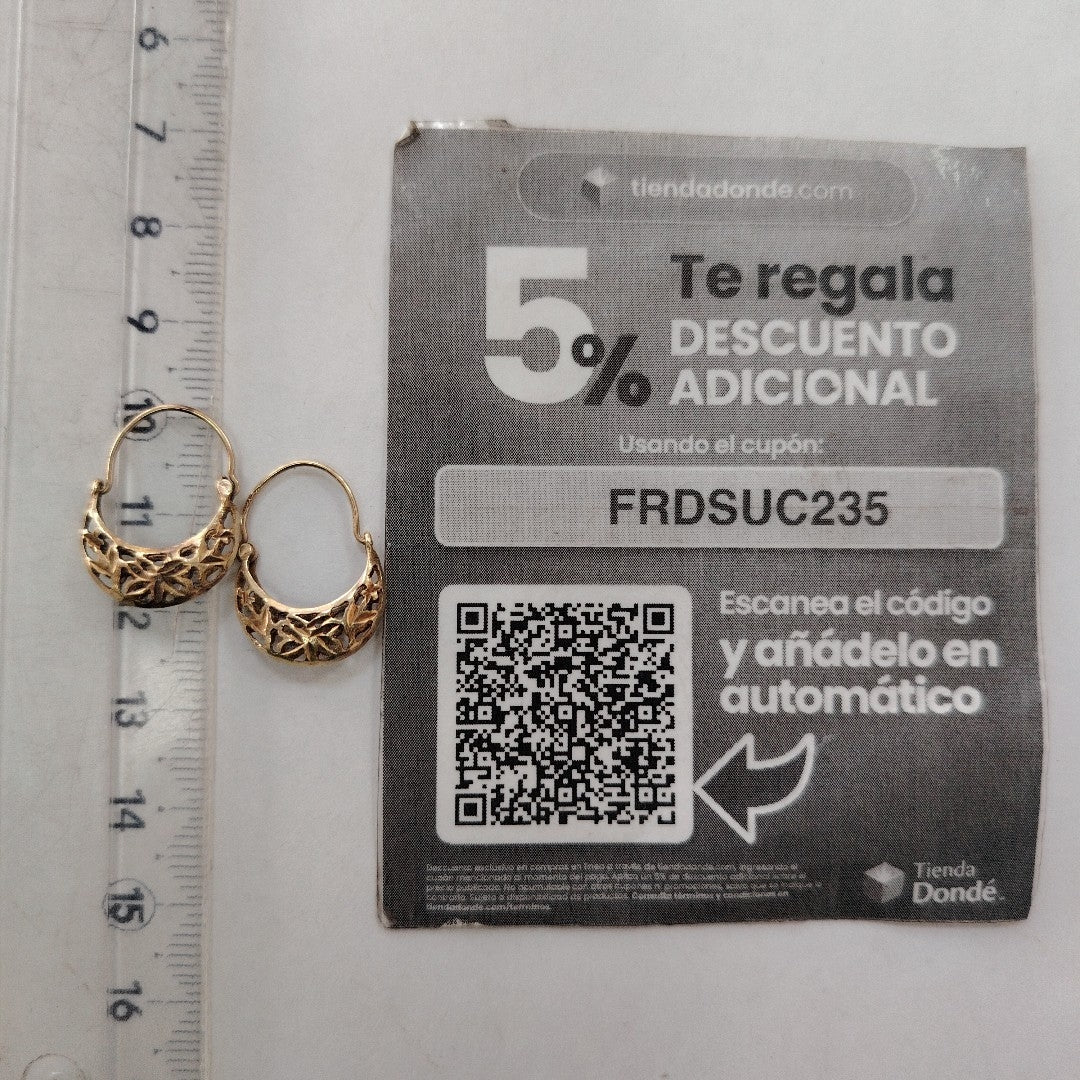 ARRACADAS PAR ORO 8 K 1,40 GRMS (SEMINUEVO)